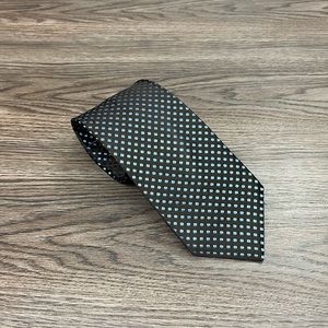 Alby Brown w/ Blue Check Silk Tie